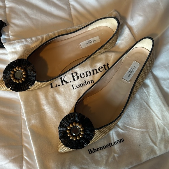 LK Bennett raffia flats - Picture 2 of 6